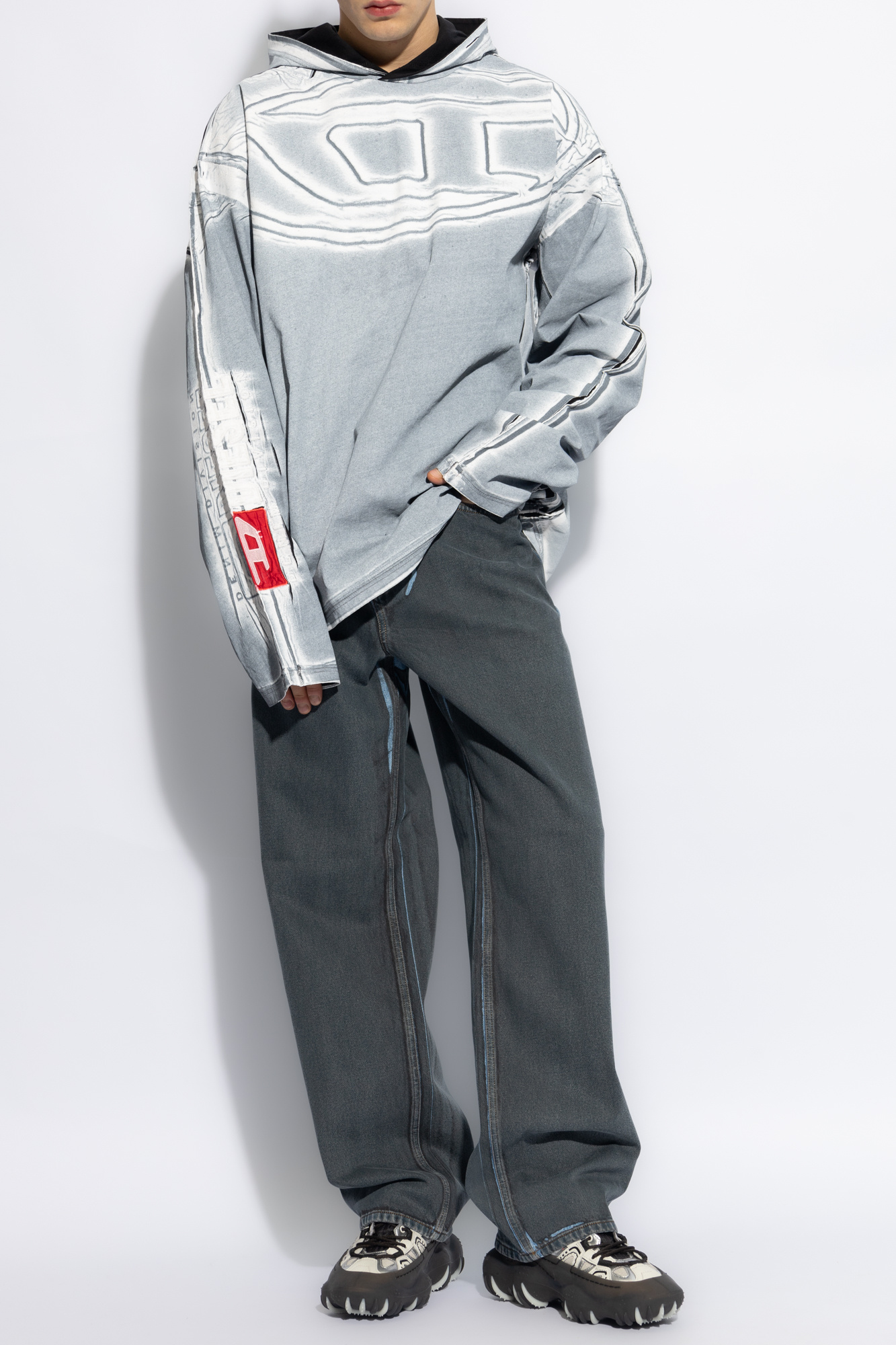 【DIESEL】T-Veljust-Ls-Hood Diesel T-VELJUST-LS-HOOD | REVERSIBLE